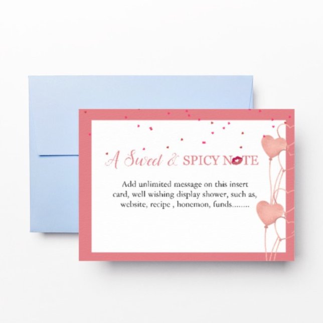 Minimalist Valentine Bridal Shower Display  card (Creator Uploaded)