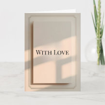 Minimalist Valentine Greeting Card