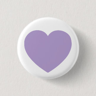 Minimalist Valentine Purple Heart 3 Cm Round Badge