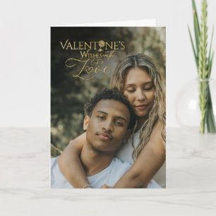 Minimalist Valentine’s Modern Photo Calligraphy Card