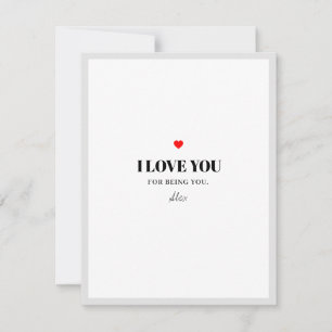 Minimalist Valentine's Card