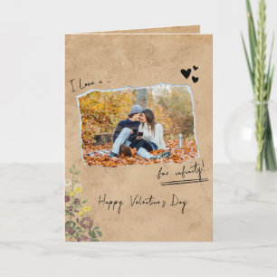 Minimalist Valentines Day Couple Love you 2 Photo Card