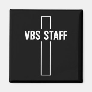Minimalist Vbs Staff 2025 Vacation Bible School Ca Magnet