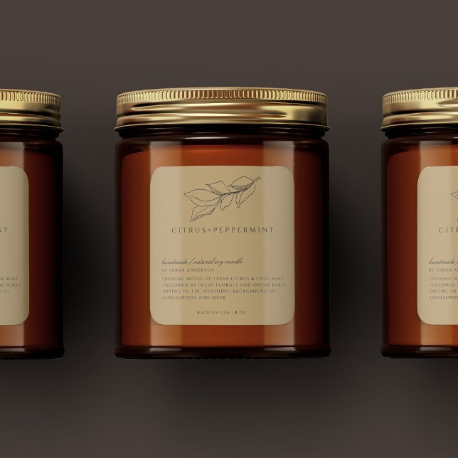 Minimalist Vintage Candle Label (Creator Uploaded)