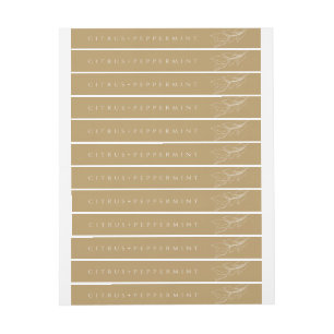 Minimalist Vintage Candle Tamer-Proof Seal Label