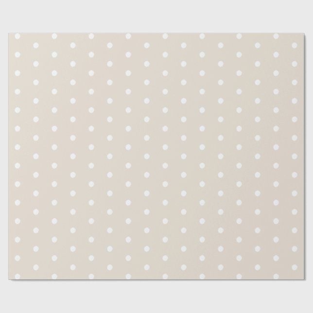 Minimalist Vintage Dotted Wrapping Paper (Flat)