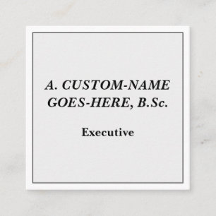 Minimalist, Vintage, Professional Business Card