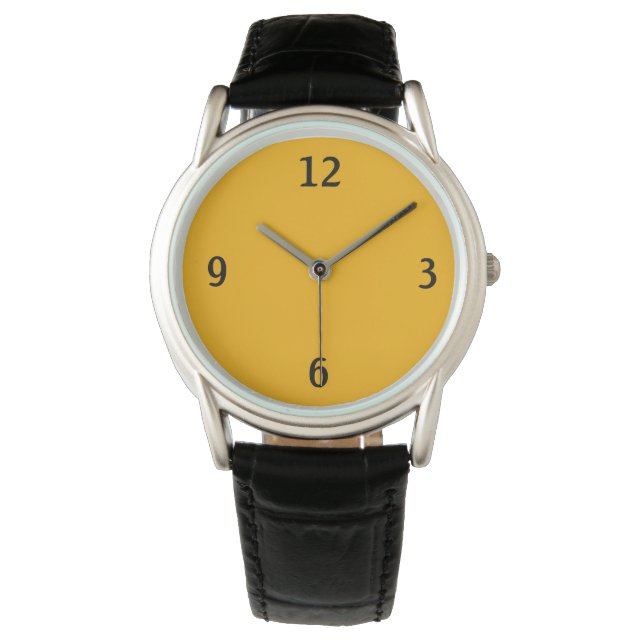 Minimalist. Warm Yellow. Watch (Front)