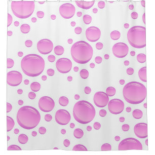 Minimalist water droplet bathroom decor  shower curtain
