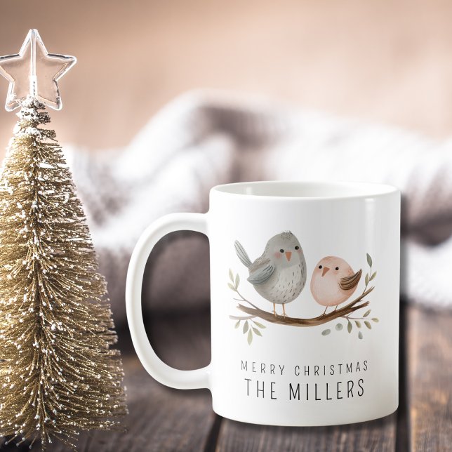 Minimalist Watercolor Birds Coffee Mug (Creator Uploaded)