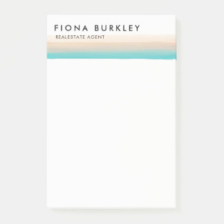 Minimalist Watercolor Brush Stroke Post-it Notes
