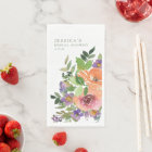 Minimalist Watercolor Orange Floral Bridal Shower