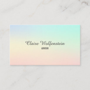 Minimalist Watercolour Modern Professional Business Card