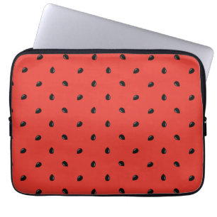 Minimalist Watermelon Seed Pattern Laptop Sleeve