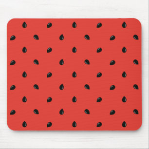 Minimalist Watermelon Seed Pattern Mouse Pad