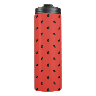 Minimalist Watermelon Seed Pattern Thermal Tumbler
