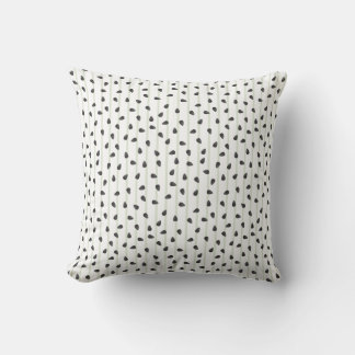 Minimalist Watermelon Seeds and Stripes Summer Wra Cushion
