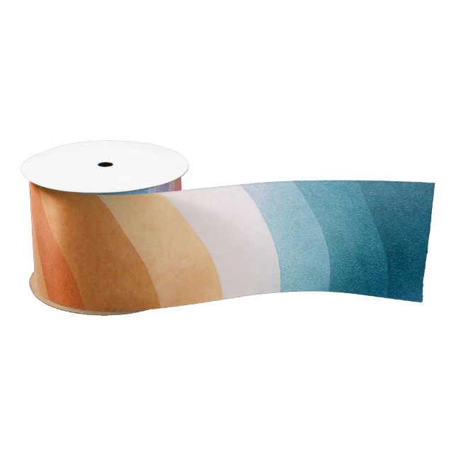 Minimalist Wave Satin Ribbon – Trendy 2026 Neutral (Spool)