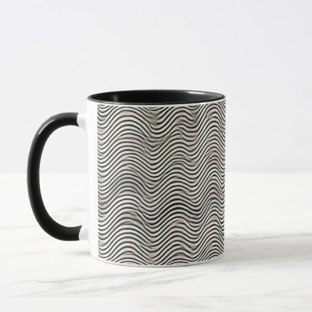 Minimalist Waves Coffee Mug (Left)
