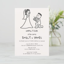 Minimalist Wedding After Party Sketch