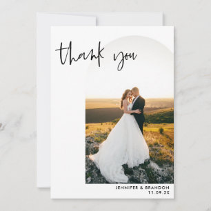 Minimalist Wedding Arch Photo Thank you
