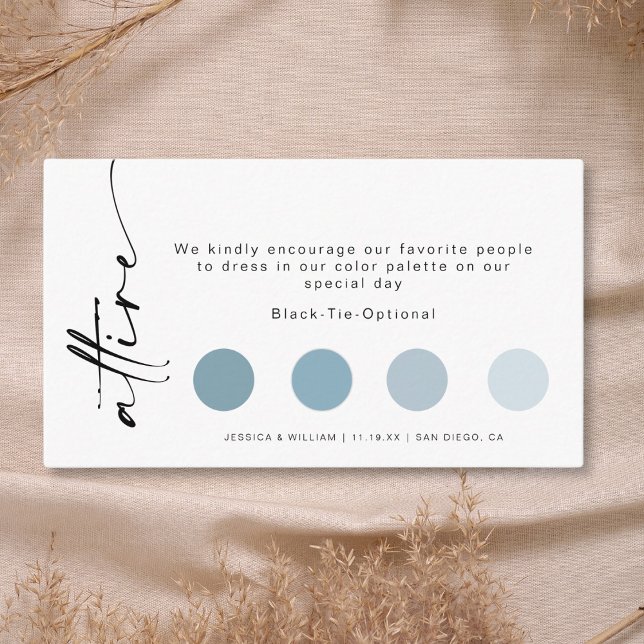 Minimalist Wedding Attire Dress Code Insert  (Creator Uploaded)