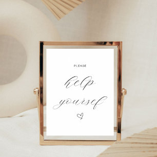 Minimalist Wedding Bathroom Basket for Wedding Pedestal Sign