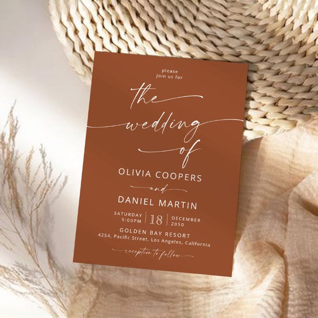 Minimalist Wedding Ceremony Invitation (Creator Uploaded)