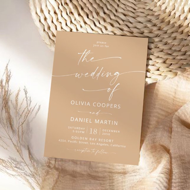 Minimalist Wedding Ceremony Invitation (Creator Uploaded)