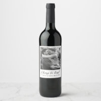 Minimalist Wedding Engagement Custom Photo Favour