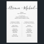 Minimalist Wedding Entourage list Simple Elegant  Program<br><div class="desc">Celebrate the special people who will be standing by your side on your wedding day with our Minimalist Wedding Entourage List Simple Elegant Program. This customisable card allows you to personalise the details of your bridal party and create a chic and trendy design that matches your wedding theme. Customise the...</div>