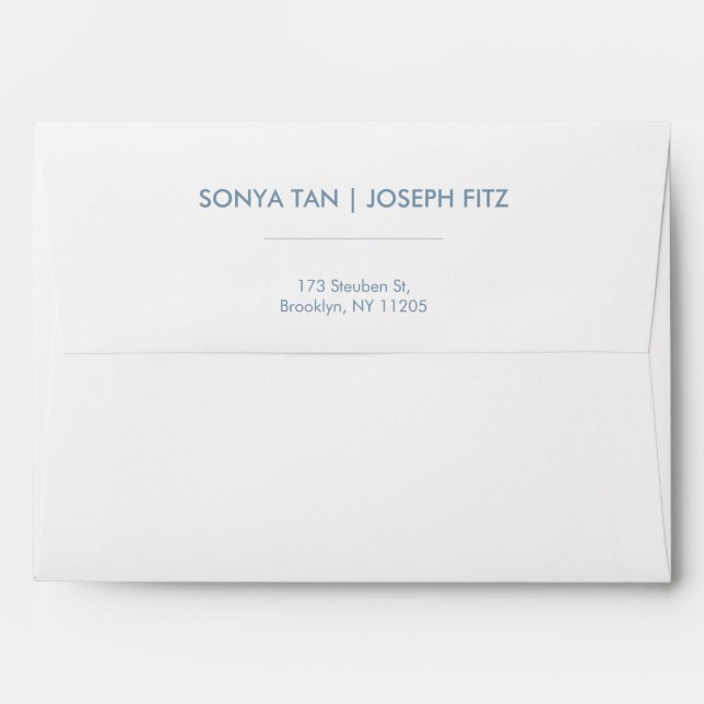 Minimalist Wedding Envelope (Back (Top Flap))