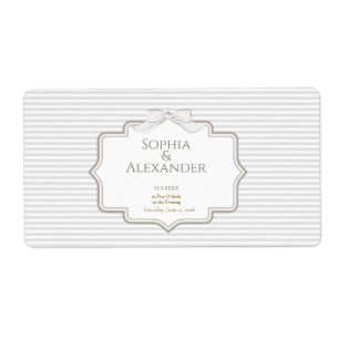 Minimalist Wedding Favour Labels