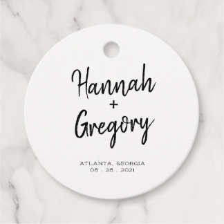 Minimalist Wedding Favour Tag, WEDDING TAG
