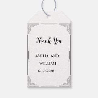 Minimalist Wedding Gift Tag Favour Label 