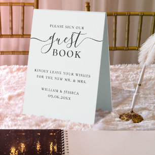 Minimalist Wedding Guest Book