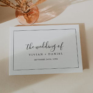 Minimalist Wedding Guest Book
