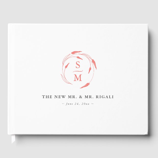 Minimalist Wedding Guest Book Ideas (Front)