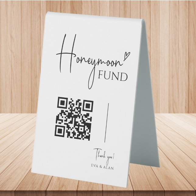 Minimalist Wedding Honeymoon Fund QR Code (Creator Uploaded)