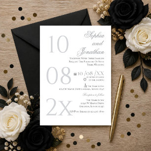 Minimalist Wedding Invitatiion Invitation