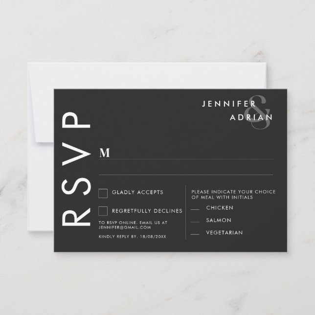 Minimalist Wedding Invitation (Front)