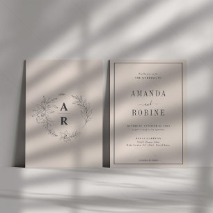 Minimalist Wedding Invitation