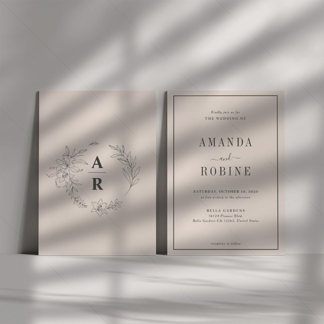 Minimalist Wedding Invitation (Creator Uploaded)