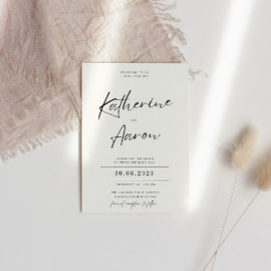 Minimalist Wedding Invitation