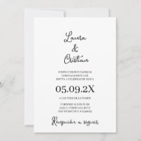 Minimalist wedding Invitation in Spanish
