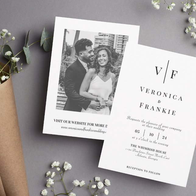 Minimalist Wedding Invitation | Simple photo  (Creator Uploaded)