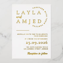 Minimalist Wedding Invitation Template