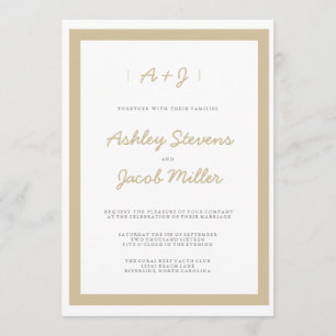 Minimalist Wedding Invitations WEDDINGS