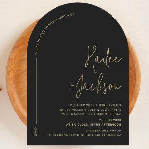 Minimalist Wedding Modern Stylish Simple Design Invitation