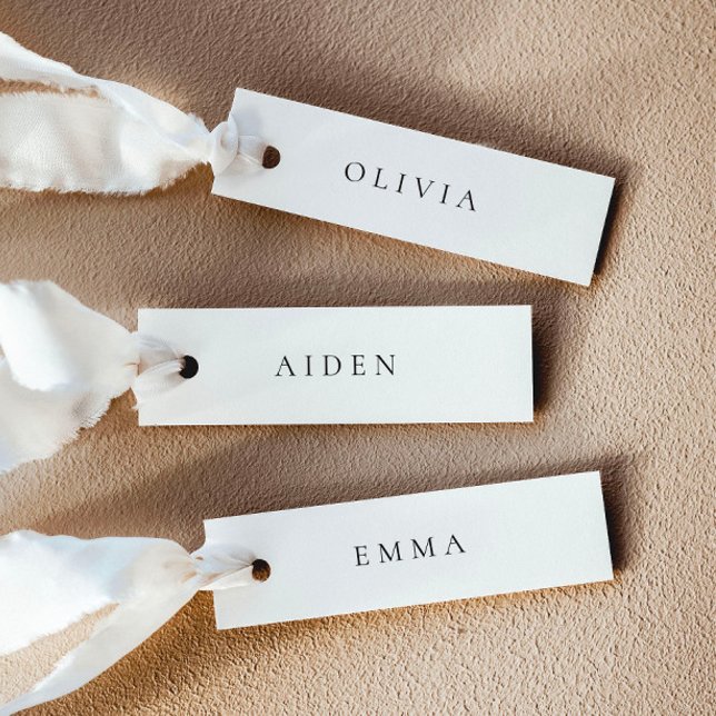 Minimalist Wedding Name Place Cards (Delivered untrimmed)